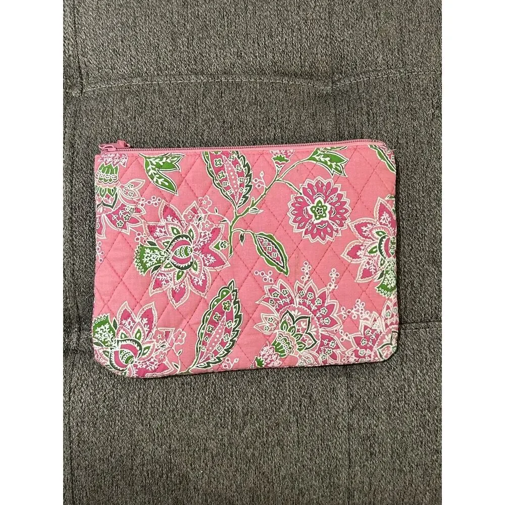 Tanya Lee Quilted Makeup Bag Pink Purse
